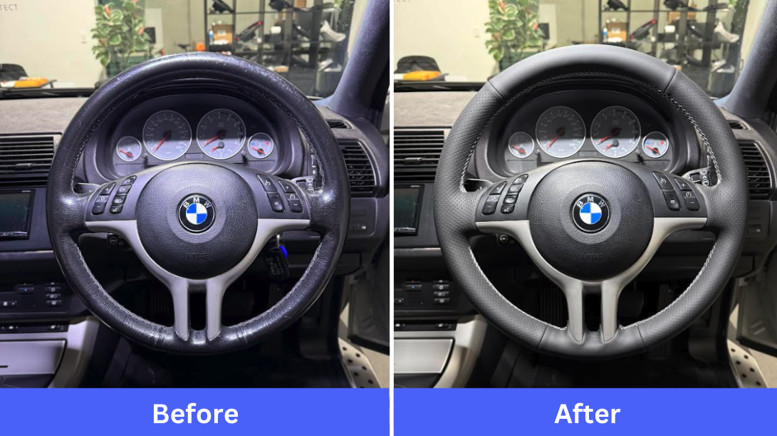 Steering wheel wrap BMW x5